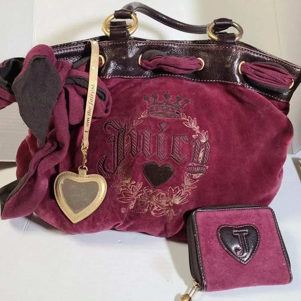 Authentic Vintage Juicy Couture Daydreamer Bag & Matching Wallet Set
